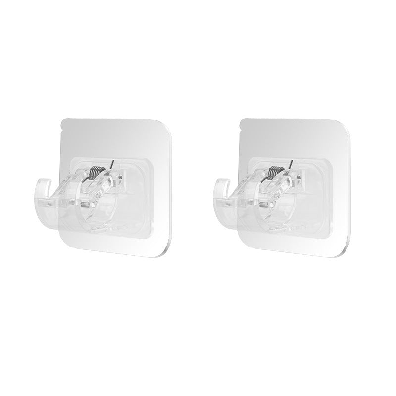 Adhesive Curtain Rod Spring Clamp Mouth Hook