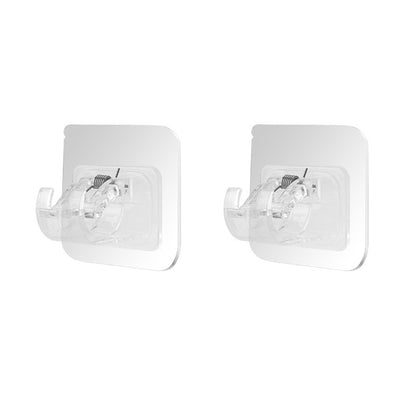 Adhesive Curtain Rod Spring Clamp Mouth Hook