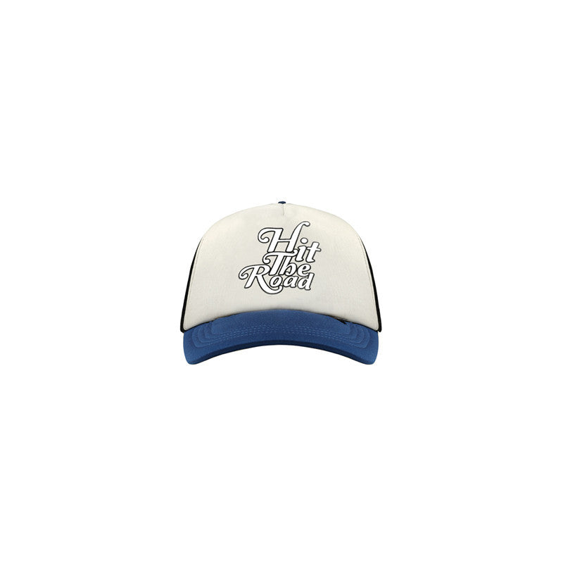 Blue & White Retro Cotton Adjustable Cap