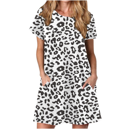 Summer Pullover Medium Style Dress for Women