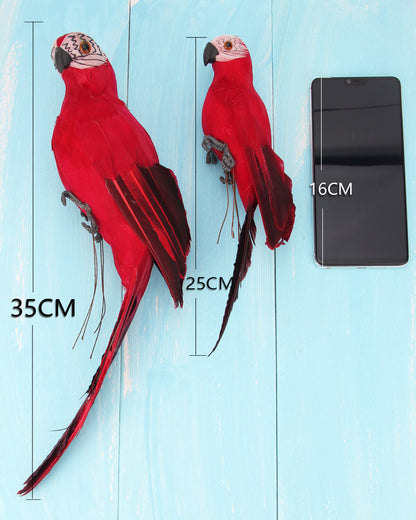 Artificial Foam Feather Parrot Decoration