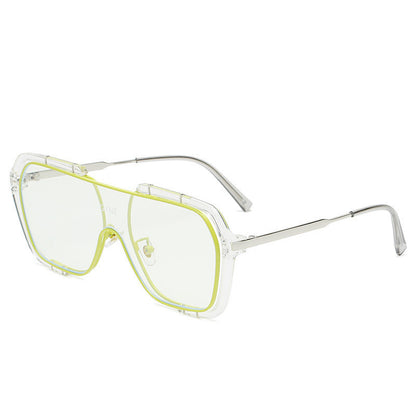 Retro Yellow Sunglasses UV Protection Men Tide