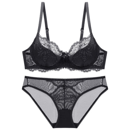Women's Nylon Bra and Underwear Set – Elegant and Comfortable