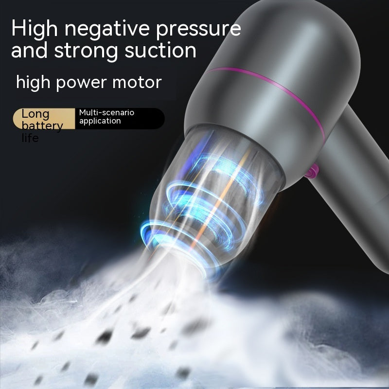 Super Handheld Portable Car Cleaner - Rechargeable Vacuum with Inflatable and Dust Removal Functions