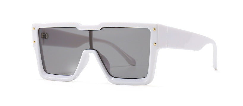 Oversized One-Lens Square Sunglasses for Men & Women