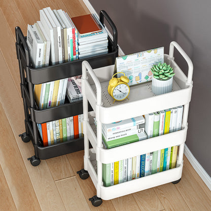 Trolley Double Armrest Storage Floor Snack Bookshelf