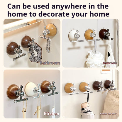 Wood Grain Sucker Hook - Strong No Punch