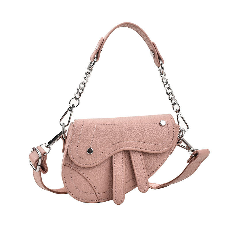 Mini Children's Women's Portable Crossbody Concave Shape Bag