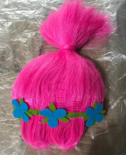 Magic Elf Trolls Trolls Doll Wig Children's Flame Wig Magic Elf Wig Princess Bobi