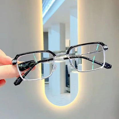 Photosensitive Color Changing Glasses HD Men's Anti-blue Light Reading Glasses