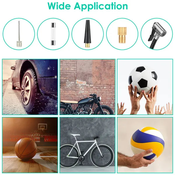 Portable Tire Inflator - 120 PSI Maximum Air Pump with Digital Display and LED Light