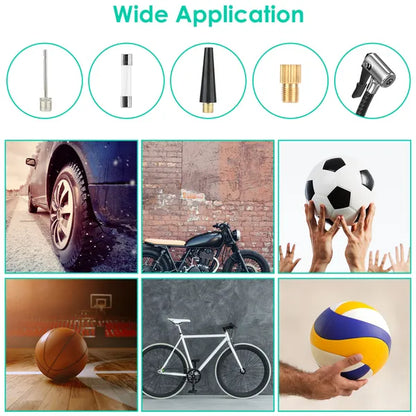 Portable Tire Inflator - 120 PSI Maximum Air Pump with Digital Display and LED Light