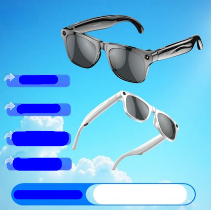 AI Smart Glasses with Camera and Bluetooth Connectivity
