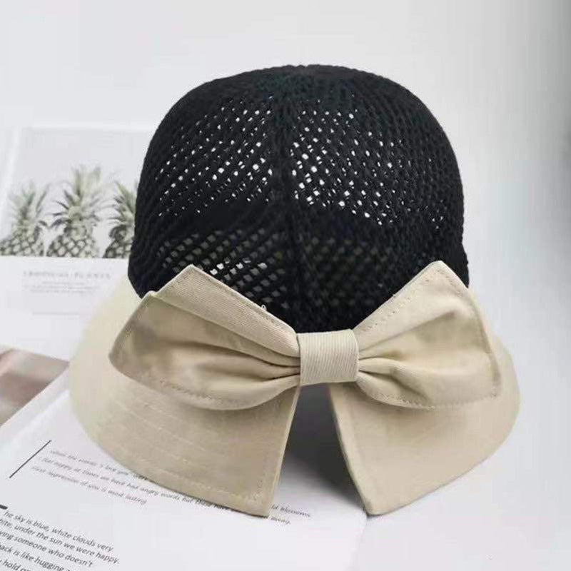 Women's Sunscreen Sun Hat Mesh Breathable Bow