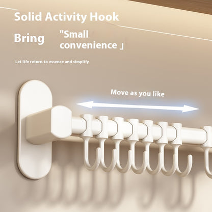 Aluminum Kitchen Hook Rack Punch-free Spatula Spoon Storage