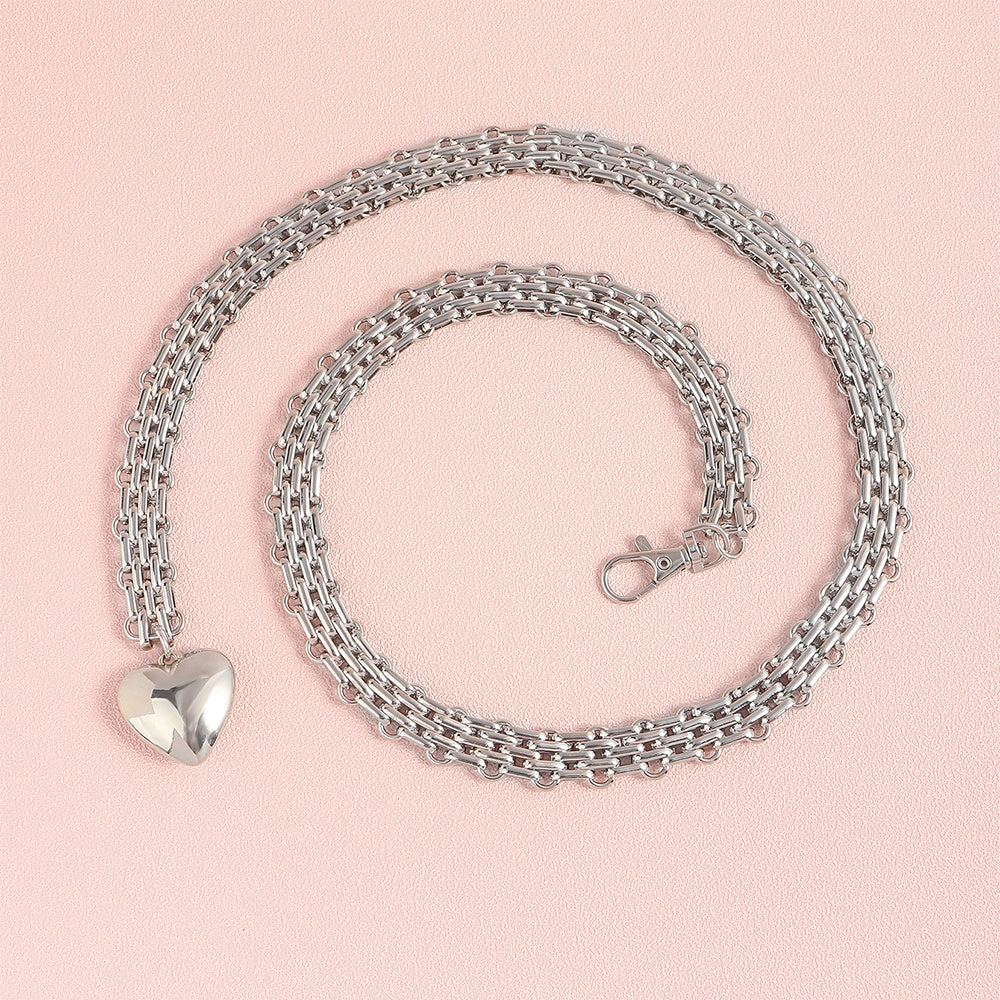 Men and Women Design Fashion Love Chain Pendant Waist Chain