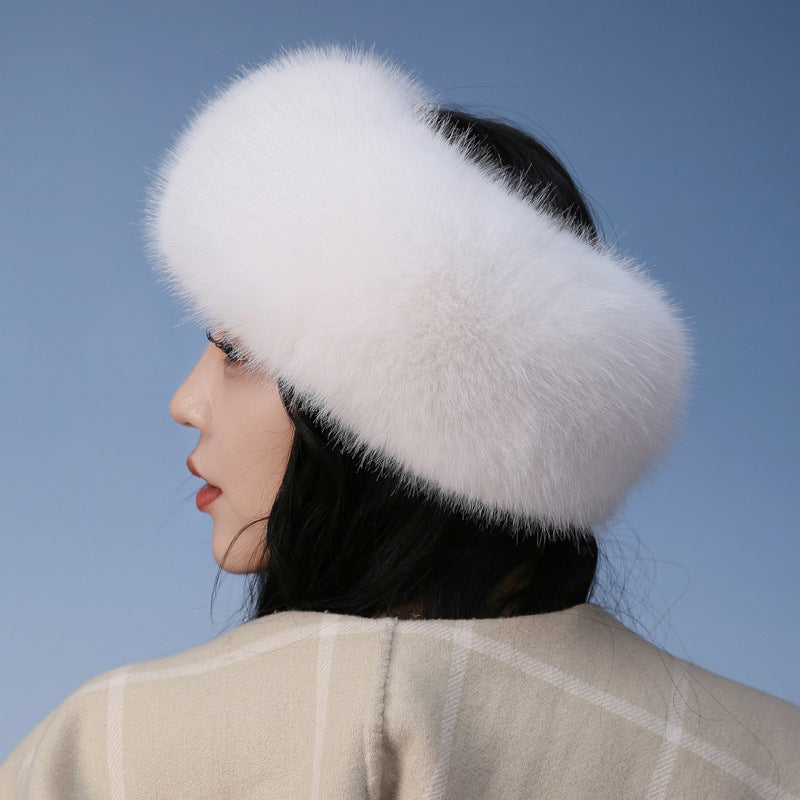 Winter Fur Thickened No-Top Hair Ring Hat