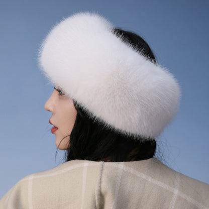 Winter Fur Thickened No-Top Hair Ring Hat