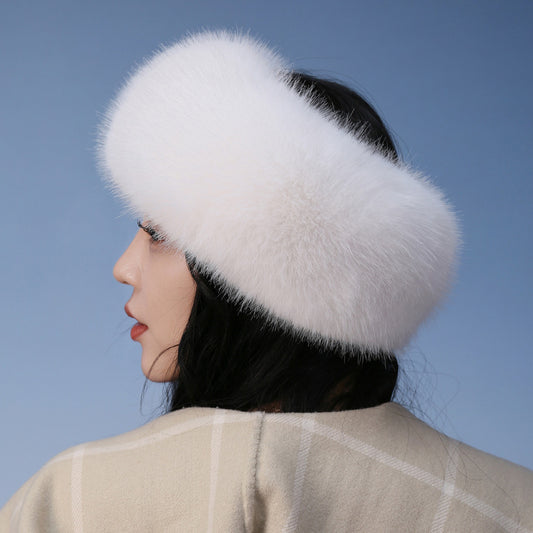 Winter Fur Thickened No-Top Hair Ring Hat