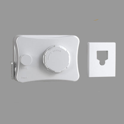 White nail-free/punch double-use tool with dimensions and features on a gray background