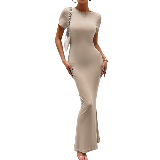 Dress Round Neck Short Sleeve Dress