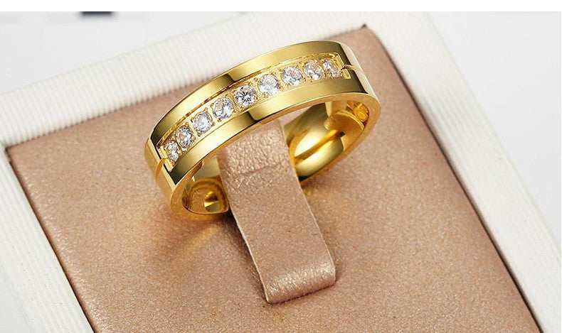 Stainless Steel Accessories - Fashion 18K Ring for Women