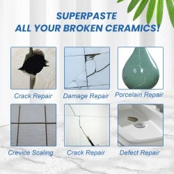Tile Repair Adhesive Paste for Bathtubs, Marble, Furniture & Floor Cracks