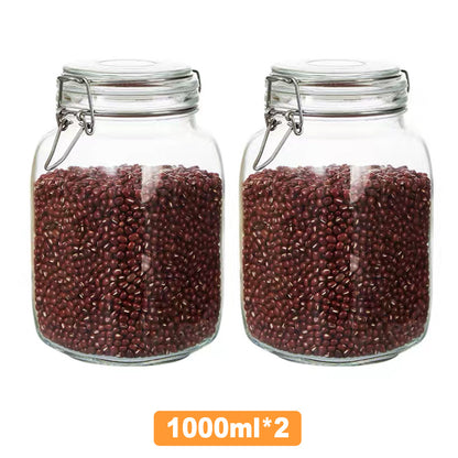 Glass Sealed Cans For Kitchen Food