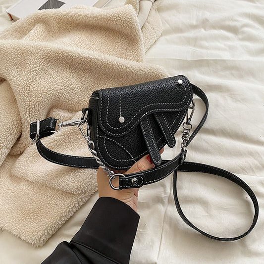 Mini Children's Women's Portable Crossbody Concave Shape Bag