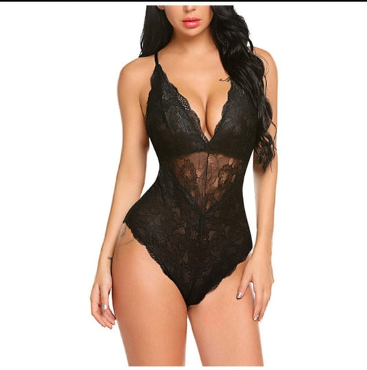 European and American Lace Lingerie – Elegant One-Piece Design