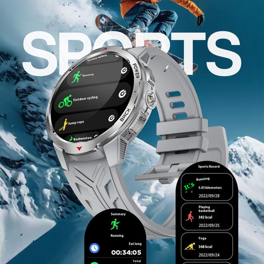 Smart Watch - Bluetooth Calling, Flashlight, Heart Rate Monitor, Blood Oxygen, Pedometer