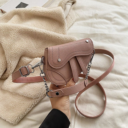 Mini Children's Women's Portable Crossbody Concave Shape Bag