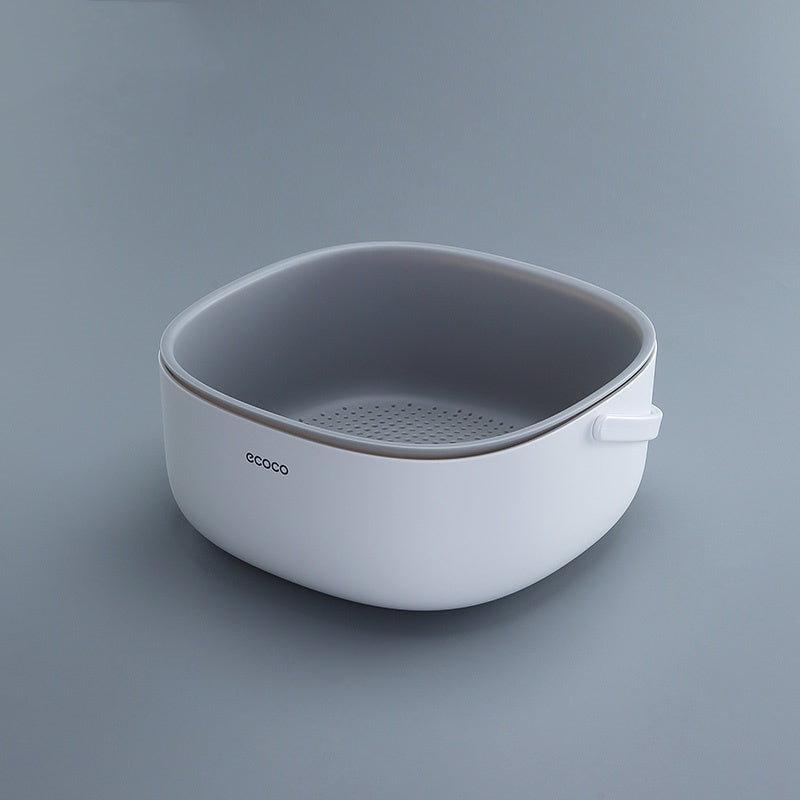 Washbasin Multi-functional Kitchen Double Layer Drain Basket
