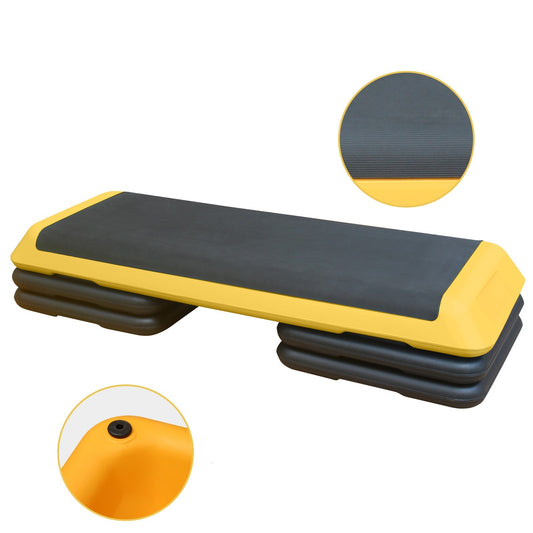 Adjustable Aerobic Stepper - Fitness Stepper with 4 Lifts