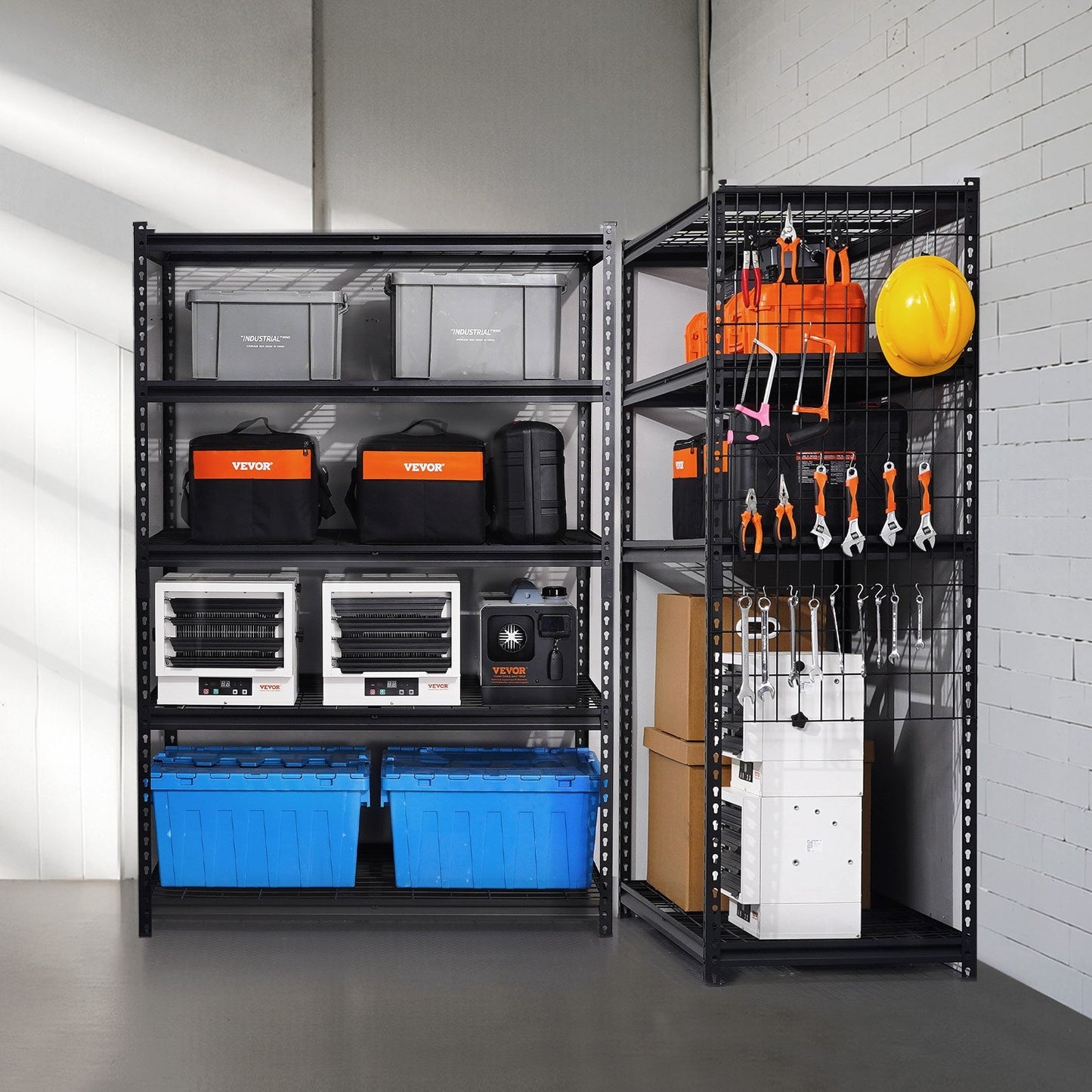 Storage Shelves 5 Tier Adjustable Heavy Duty Garage Shelving Units 3000 Lbs