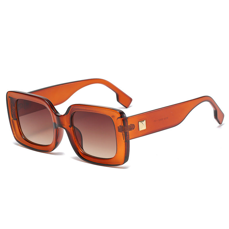 Classic Retro Square Sunglasses Large Frame
