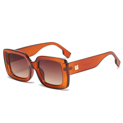 Classic Retro Square Sunglasses Large Frame