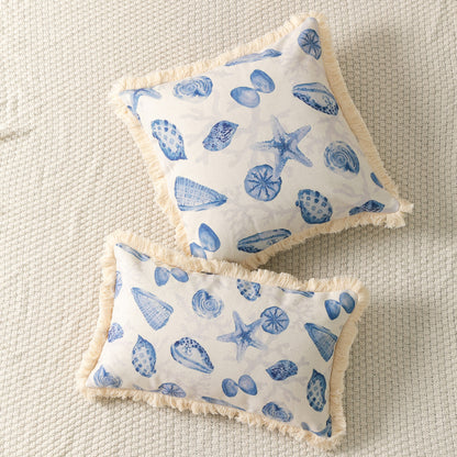 Cotton And Linen Printed Sofa Pillow Cover