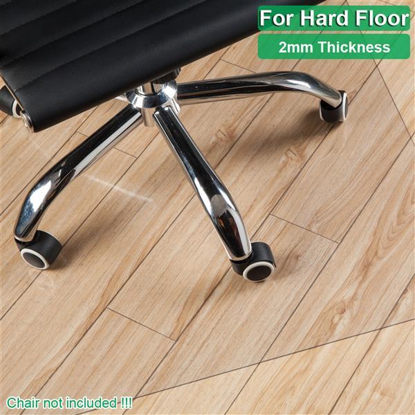 PVC Frosted Floor Protection Pad Without Nails, Rectangular, 90x120x0.2cm