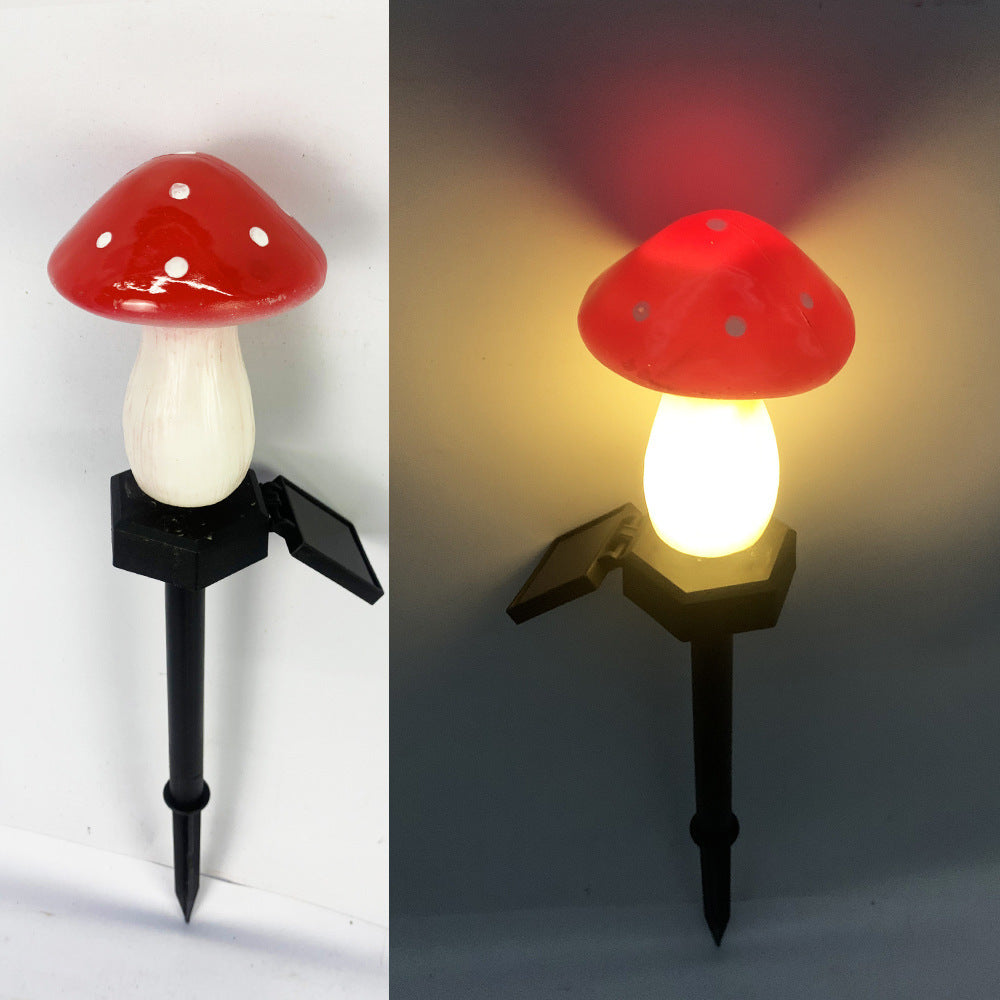 Plastics Solar Mushroom Night Light - Outdoor Courtyard Garden Decoration