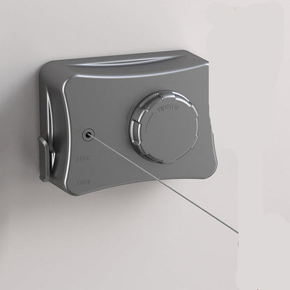 Gray adjustable tension device with text 'Anti-sagging' and 'Adjustable tension' on a white background.