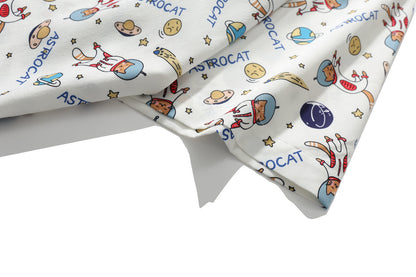 Funny Cartoon Full Printed Short Sleeve Shirts For Men And Women
