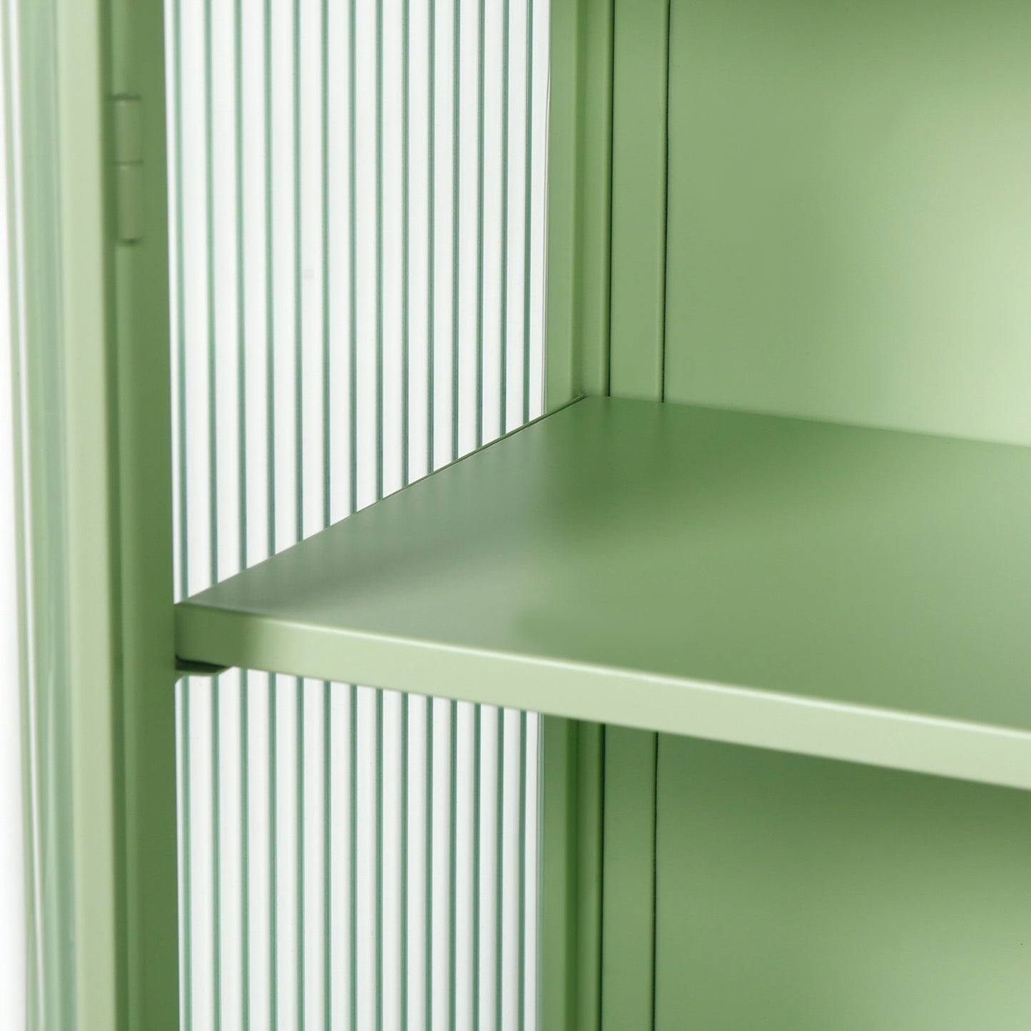 27.56  Glass Doors Modern Wall Cabinet 3-Tier Storage For Entryway
