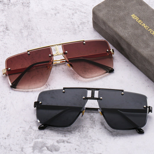 Square Frame Retro Sunglasses for Men