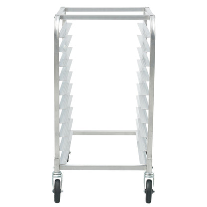 VEVOR Bun Pan Rack, 10-Tier Commercial Bakery Racks With Brake Wheels, Aluminum Racking Trolley Storage For Half & Full Sheet, Speed Rack For Kitchen Home, Bread Baking Equipment,