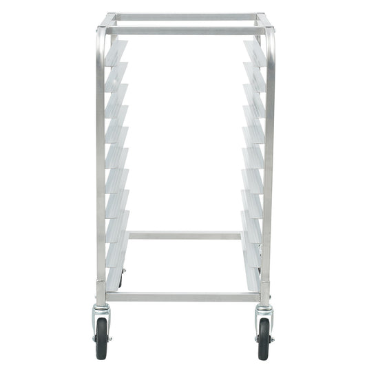 VEVOR Bun Pan Rack, 10-Tier Commercial Bakery Racks With Brake Wheels, Aluminum Racking Trolley Storage For Half & Full Sheet, Speed Rack For Kitchen Home, Bread Baking Equipment,
