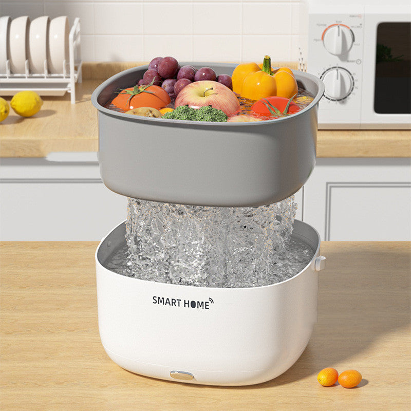 Ultrasonic Fruit & Vegetable Purifier – Portable Household Cleaner