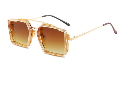 Vintage Steampunk Metal Sunglasses for Men