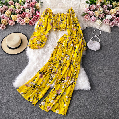 Casual Fashion Suit Female Floral Summer