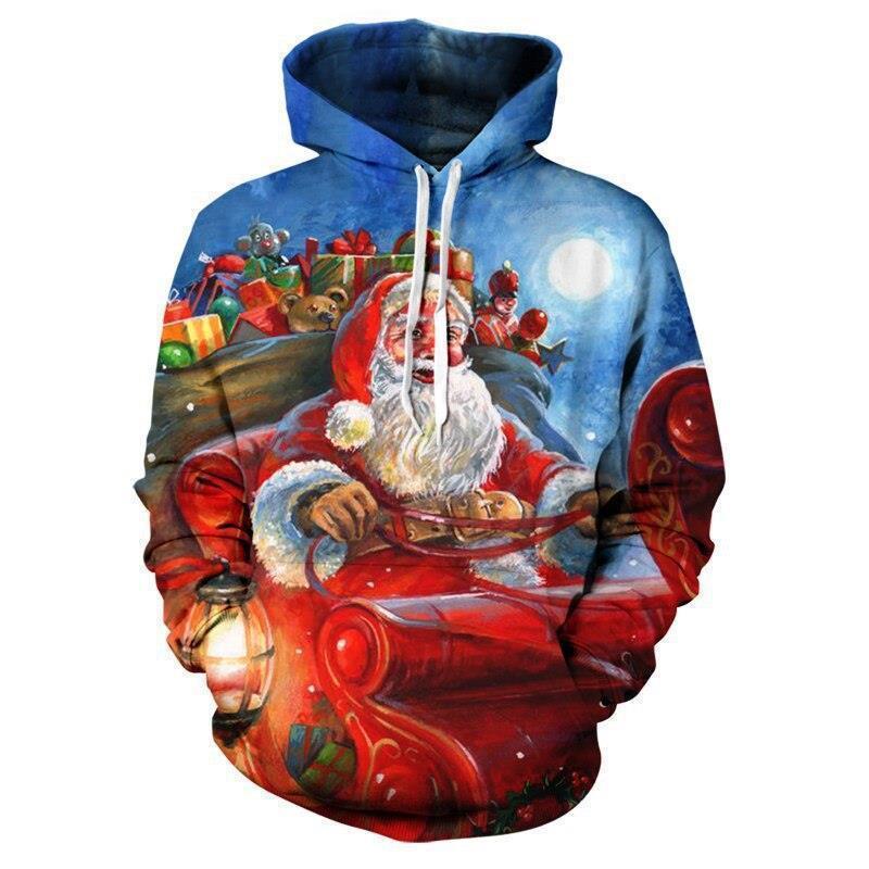 Men's and Women's Fashion Casual 3D Printed Hoodie Sweater